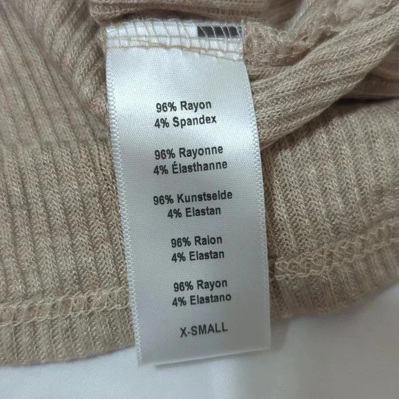 Urban Outfitters Side-Tie Ribbed Tank Top, Color Tan Size XS - Picture 11 of 11